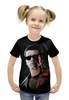 Заказать детскую футболку в Москве. Футболка с полной запечаткой для девочек Терминатор от scrat29@yandex.ru - готовые дизайны и нанесение принтов.