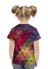 Заказать детскую футболку в Москве. Футболка с полной запечаткой для девочек Мозаика  от CoolDesign - готовые дизайны и нанесение принтов.