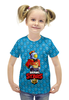 Заказать детскую футболку в Москве. Футболка с полной запечаткой для девочек Brawl Stars от weeert - готовые дизайны и нанесение принтов.