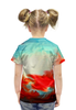 Заказать детскую футболку в Москве. Футболка с полной запечаткой для девочек Дракон от THE_NISE  - готовые дизайны и нанесение принтов.