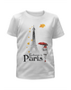 Заказать детскую футболку в Москве. Футболка с полной запечаткой для девочек Осень в Париже. от Zorgo-Art  - готовые дизайны и нанесение принтов.