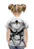 Заказать детскую футболку в Москве. Футболка с полной запечаткой для девочек Death Metal (Смерть) от Илья - готовые дизайны и нанесение принтов.