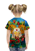 Заказать детскую футболку в Москве. Футболка с полной запечаткой для девочек Медитирующий баран от Максим Кашин - готовые дизайны и нанесение принтов.
