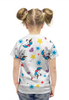 Заказать детскую футболку в Москве. Футболка с полной запечаткой для девочек Единорожка от Albinka  Kartinka - готовые дизайны и нанесение принтов.