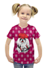 Заказать детскую футболку в Москве. Футболка с полной запечаткой для девочек Год собаки от THE_NISE  - готовые дизайны и нанесение принтов.
