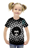 Заказать детскую футболку в Москве. Футболка с полной запечаткой для девочек BLUDFIRE от Crazy Star (SpiritHawk10) - готовые дизайны и нанесение принтов.