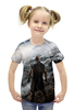 Заказать детскую футболку в Москве. Футболка с полной запечаткой для девочек Ноев ковчег от skynatural - готовые дизайны и нанесение принтов.