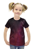 Заказать детскую футболку в Москве. Футболка с полной запечаткой для девочек Звездная ночь от THE_NISE  - готовые дизайны и нанесение принтов.