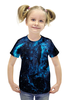 Заказать детскую футболку в Москве. Футболка с полной запечаткой для девочек The Space от The Spaceway  - готовые дизайны и нанесение принтов.