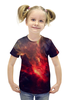 Заказать детскую футболку в Москве. Футболка с полной запечаткой для девочек Our Space от The Spaceway  - готовые дизайны и нанесение принтов.