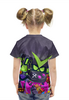 Заказать детскую футболку в Москве. Футболка с полной запечаткой для девочек BRAWL STARS 8-BIT VIRUS от geekbox - готовые дизайны и нанесение принтов.