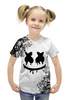 Заказать детскую футболку в Москве. Футболка с полной запечаткой для девочек MARSHMELLO | МАРШМЕЛЛО от weeert - готовые дизайны и нанесение принтов.