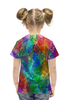Заказать детскую футболку в Москве. Футболка с полной запечаткой для девочек Цветные пятна от THE_NISE  - готовые дизайны и нанесение принтов.