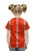 Заказать детскую футболку в Москве. Футболка с полной запечаткой для девочек Узор маори от orca - готовые дизайны и нанесение принтов.