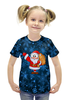 Заказать детскую футболку в Москве. Футболка с полной запечаткой для девочек Мешок подарков от THE_NISE  - готовые дизайны и нанесение принтов.