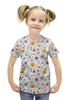 Заказать детскую футболку в Москве. Футболка с полной запечаткой для девочек Shells от razumno@mail.ru - готовые дизайны и нанесение принтов.