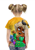 Заказать детскую футболку в Москве. Футболка с полной запечаткой для девочек BRAWL STARS NITA от geekbox - готовые дизайны и нанесение принтов.