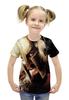 Заказать детскую футболку в Москве. Футболка с полной запечаткой для девочек 300 Спартанцев от scrat29@yandex.ru - готовые дизайны и нанесение принтов.
