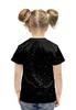 Заказать детскую футболку в Москве. Футболка с полной запечаткой для девочек Уроборос от Deliriumtech - готовые дизайны и нанесение принтов.