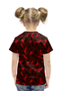 Заказать детскую футболку в Москве. Футболка с полной запечаткой для девочек Камуфляж ночь от THE_NISE  - готовые дизайны и нанесение принтов.