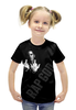 Заказать детскую футболку в Москве. Футболка с полной запечаткой для девочек Eminem от Lodbrok - готовые дизайны и нанесение принтов.
