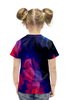 Заказать детскую футболку в Москве. Футболка с полной запечаткой для девочек Узор красками от THE_NISE  - готовые дизайны и нанесение принтов.