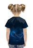 Заказать детскую футболку в Москве. Футболка с полной запечаткой для девочек Грустный космонавт от megashmot - готовые дизайны и нанесение принтов.
