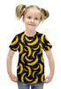 Заказать детскую футболку в Москве. Футболка с полной запечаткой для девочек Бананы от Илья Щеблецов - готовые дизайны и нанесение принтов.