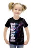 Заказать детскую футболку в Москве. Футболка с полной запечаткой для девочек Fortnite [1] от Карусель Фартуны - готовые дизайны и нанесение принтов.