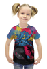 Заказать детскую футболку в Москве. Футболка с полной запечаткой для девочек Ганеша от bloodrabbit - готовые дизайны и нанесение принтов.
