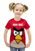 Заказать детскую футболку в Москве. Футболка с полной запечаткой для девочек Angry Birds (Terence) от Аня Лукьянова - готовые дизайны и нанесение принтов.