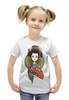 Заказать детскую футболку в Москве. Футболка с полной запечаткой для девочек Японка от Александр Гришин - готовые дизайны и нанесение принтов.
