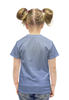 Заказать детскую футболку в Москве. Футболка с полной запечаткой для девочек Котик  от T-shirt print  - готовые дизайны и нанесение принтов.
