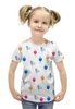 Заказать детскую футболку в Москве. Футболка с полной запечаткой для девочек Тюльпаны от THE_NISE  - готовые дизайны и нанесение принтов.