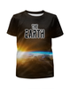 Заказать детскую футболку в Москве. Футболка с полной запечаткой для девочек The Earth (The Planet) от ISliM - готовые дизайны и нанесение принтов.