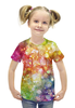 Заказать детскую футболку в Москве. Футболка с полной запечаткой для девочек Всё Мур-Мур! от Алексс Неро - готовые дизайны и нанесение принтов.