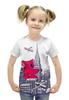 Заказать детскую футболку в Москве. Футболка с полной запечаткой для девочек Коала от printik - готовые дизайны и нанесение принтов.