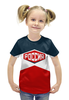 Заказать детскую футболку в Москве. Футболка с полной запечаткой для девочек Россия от cherdantcev - готовые дизайны и нанесение принтов.