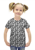 Заказать детскую футболку в Москве. Футболка с полной запечаткой для девочек Черепа от Leichenwagen - готовые дизайны и нанесение принтов.