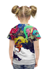 Заказать детскую футболку в Москве. Футболка с полной запечаткой для девочек Креатив от Media M  - готовые дизайны и нанесение принтов.
