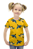 Заказать детскую футболку в Москве. Футболка с полной запечаткой для девочек Ласточки от Yaroslava - готовые дизайны и нанесение принтов.