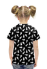 Заказать детскую футболку в Москве. Футболка с полной запечаткой для девочек Billie Eilish от DESIGNER   - готовые дизайны и нанесение принтов.