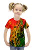 Заказать детскую футболку в Москве. Футболка с полной запечаткой для девочек Необычные кубики от THE_NISE  - готовые дизайны и нанесение принтов.