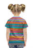 Заказать детскую футболку в Москве. Футболка с полной запечаткой для девочек Разноцветная абстракция от BeliySlon - готовые дизайны и нанесение принтов.