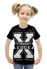 Заказать детскую футболку в Москве. Футболка с полной запечаткой для девочек Straight edge от Серега Шнайдер - готовые дизайны и нанесение принтов.