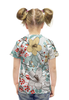 Заказать детскую футболку в Москве. Футболка с полной запечаткой для девочек Цветочный сад от THE_NISE  - готовые дизайны и нанесение принтов.