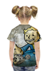 Заказать детскую футболку в Москве. Футболка с полной запечаткой для девочек Vaultboy Fallout от madw - готовые дизайны и нанесение принтов.