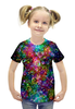 Заказать детскую футболку в Москве. Футболка с полной запечаткой для девочек Психоделика от Виктор Гришин - готовые дизайны и нанесение принтов.