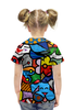 Заказать детскую футболку в Москве. Футболка с полной запечаткой для девочек MexicoDesign от balden - готовые дизайны и нанесение принтов.
