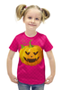 Заказать детскую футболку в Москве. Футболка с полной запечаткой для девочек Halloween от Jimmy Flash - готовые дизайны и нанесение принтов.